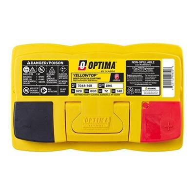 Optima Yellow Top AGM Car Truck Battery | 800CCA Group 48 | Durable Power