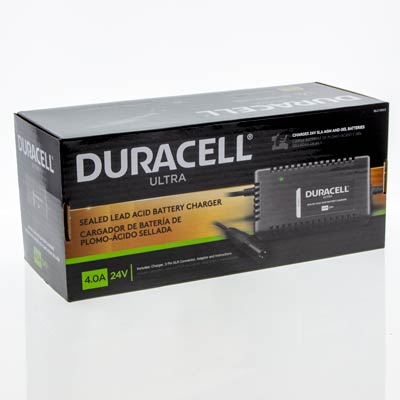 Duracell Ultra 24V 4 Amp Smart Charger for AGM SLA GEL Wheelchairs