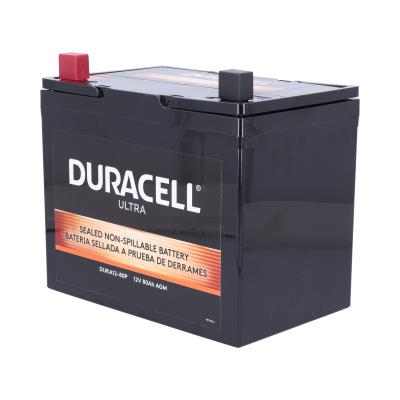 Duracell Ultra 12V 80AH AGM Sealed Lead Acid Battery P Terminals Power Mobility