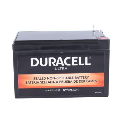 Duracell Ultra 12V 12AH AGM Sealed Lead Acid Battery NB Terminals