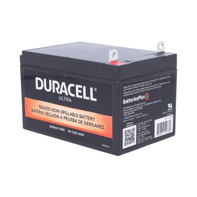 Duracell Ultra 12V 12AH AGM Sealed Lead Acid Battery NB Terminals