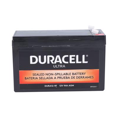 Duracell Ultra 12V 9Ah AGM Sealed Lead Acid Battery F1 Terminals
