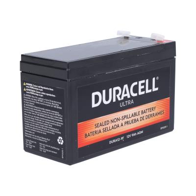 Duracell Ultra 12V 9Ah AGM Sealed Lead Acid Battery F1 Terminals