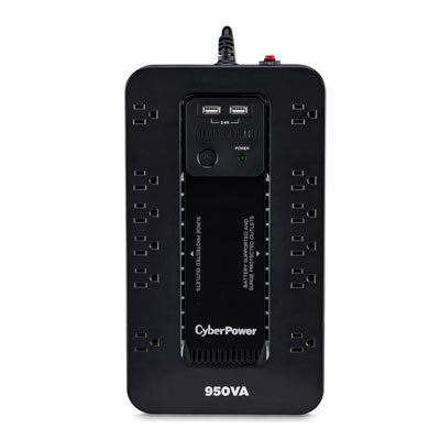 CyberPower 950VA 12-Outlet 2-USB Battery Backup Surge Protector for Devices