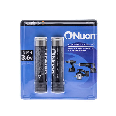 Powerful Nuon 3.6V 2.0Ah NiMH Battery 2-Pack for BLACK+DECKER VersaPak Tools
