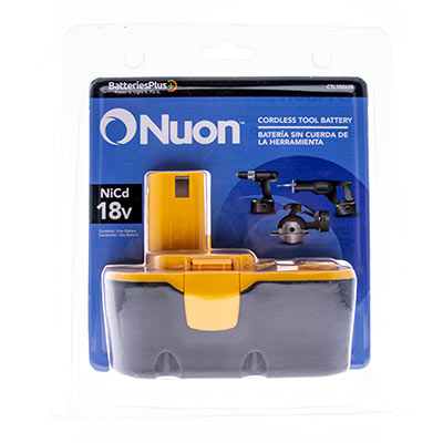 Nuon 18V 2.0AH NiCad Replacement Battery for Ryobi Cordless Power Tools