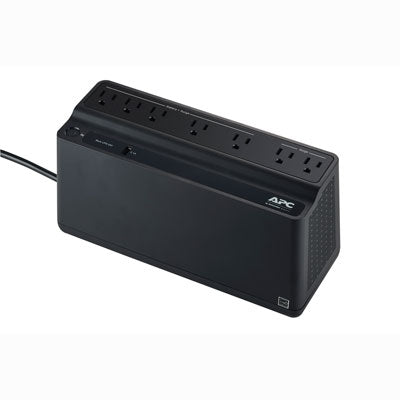 Compact APC Back-UPS 650VA Battery Backup Surge Protector with Smart USB Charging