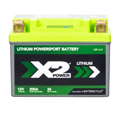 X2Power 200A Pulse Cranking X2P5 Lithium Powersport Battery with Advanced BMS