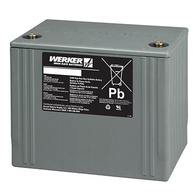 Werker 12V 80Ah High Rate AGM Sealed Lead Acid Battery for UPS & Telecom