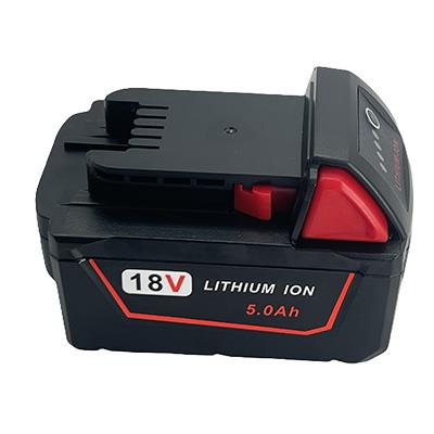 Powerful 18V 5.0Ah Lithium-Ion Battery for Milwaukee M18 Tools Replacement