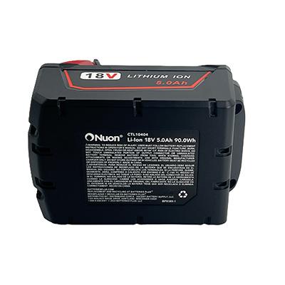 Powerful 18V 5.0Ah Lithium-Ion Battery for Milwaukee M18 Tools Replacement