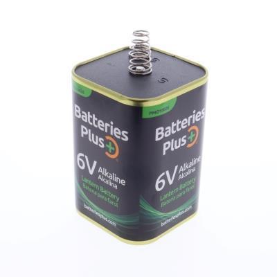 Batteries Plus 6V Alkaline Lantern Battery with Spring Terminals for High-Drain Devices