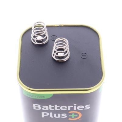 Batteries Plus 6V Alkaline Lantern Battery with Spring Terminals for High-Drain Devices
