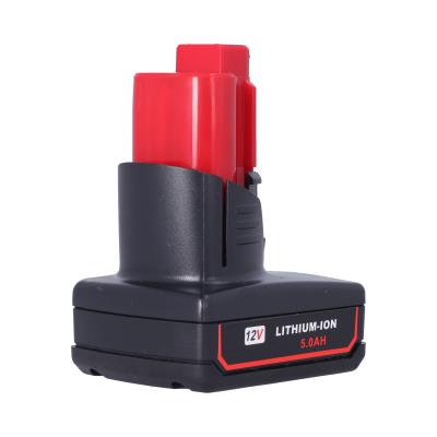 High-Performance 12V 5.0Ah Lithium-Ion Battery for MILWAUKEE M12 Tools, Replacement 48-11-2450
