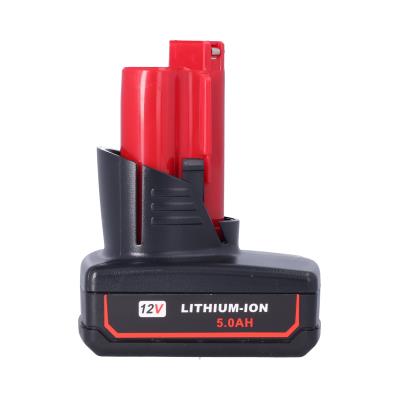 High-Performance 12V 5.0Ah Lithium-Ion Battery for MILWAUKEE M12 Tools, Replacement 48-11-2450