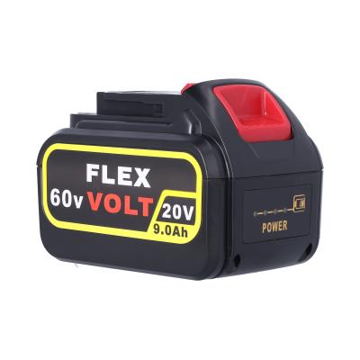 Powerful 20V/60V 9.0Ah Lithium-Ion Battery for DEWALT FLEXVOLT Cordless Tools