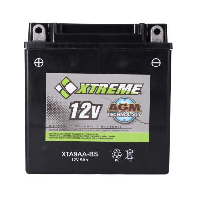 Xtreme 12V 9Ah AGM Maintenance-Free Powersports Generator Battery