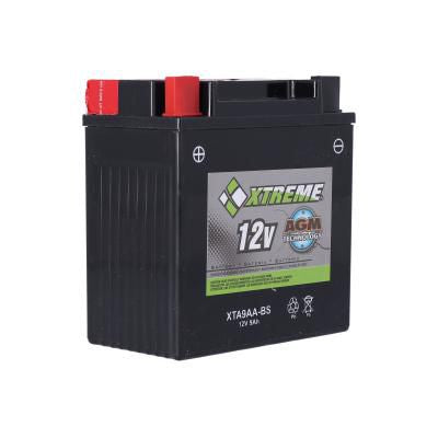 Xtreme 12V 9Ah AGM Maintenance-Free Powersports Generator Battery