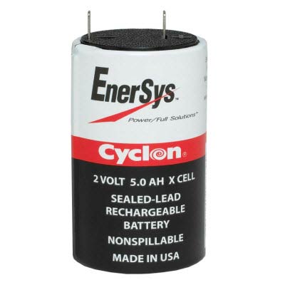 EnerSys Cyclon 2V 5AH AGM X Cell SLA Battery - Leakproof, 15-Year Design Life