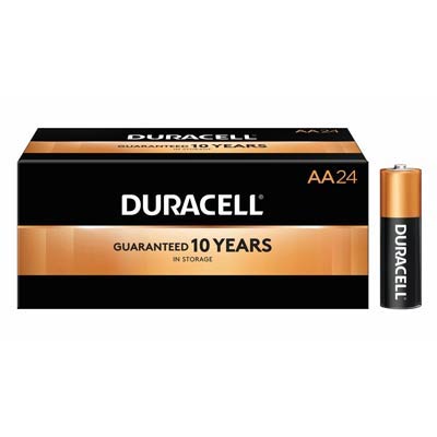 Duracell Coppertop 1.5V AA LR6 Alkaline Batteries - Dependable Long-Lasting 24-Pack