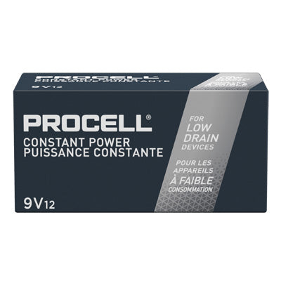 Duracell Constant ProCell 9V Alkaline Batteries - 12 Pack for Professional Devices