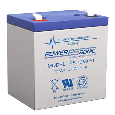 Power Sonic 12V 5AH AGM SLA Battery F1 Terminals Backup Cycling
