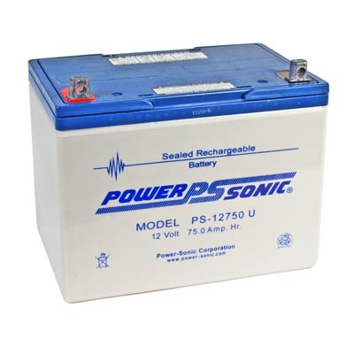 Power Sonic 12V 75AH AGM Sealed Lead Acid Battery P Terminals