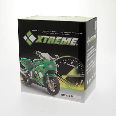 Xtreme High Performance 12N14-3A 12V 128CCA Flooded Powersport Battery