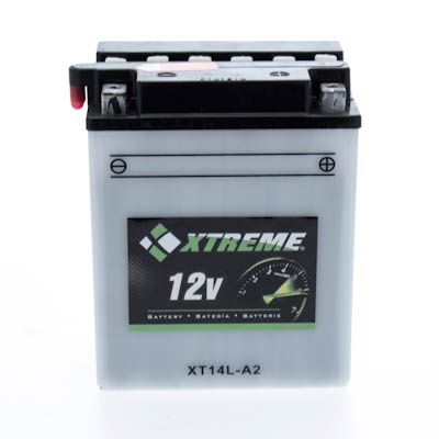 Xtreme Flooded 14L-A2 12V 190CCA Powersport Battery - ATV, Motorcycle, Snowmobile