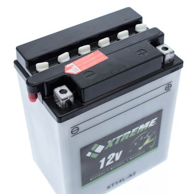 Xtreme Flooded 14L-A2 12V 190CCA Powersport Battery - ATV, Motorcycle, Snowmobile