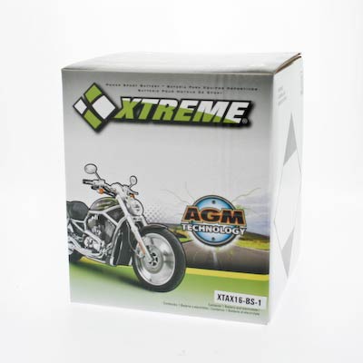 Xtreme 16-BS-1 12V 230CCA AGM Powersport Battery for Motorcycles ATVs