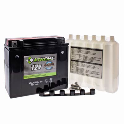 Xtreme 20HL-BS 12V 310CCA AGM Powersport Battery for Motorcycles ATVs