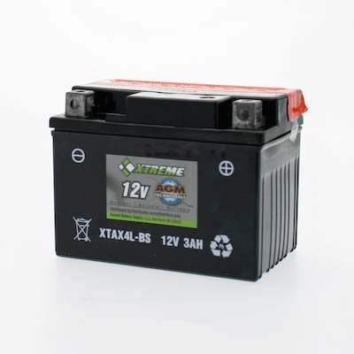 Xtreme 4L-BS 12V 50CCA AGM Powersport Battery for Motorcycle ATV Snowmobile