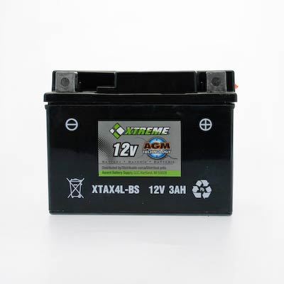 Xtreme 4L-BS 12V 50CCA AGM Powersport Battery for Motorcycle ATV Snowmobile