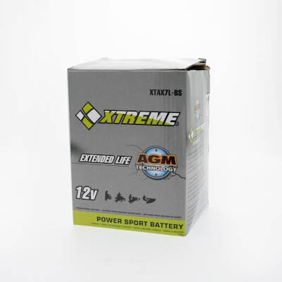 High-Performance Xtreme 7L-BS 12V 85CCA AGM Powersport Battery for ATVs Motorcycles