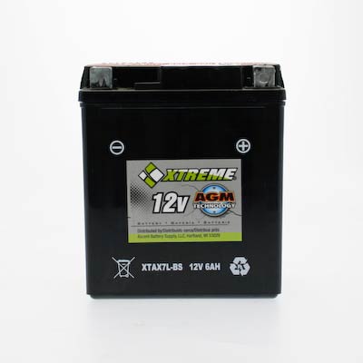 High-Performance Xtreme 7L-BS 12V 85CCA AGM Powersport Battery for ATVs Motorcycles