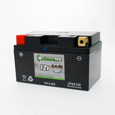 Xtreme Z10S 12V 185CCA AGM Powersport Battery ATV Motorcycle Snowmobile
