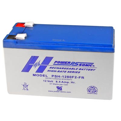 Power Sonic 12V 8.5AH AGM High-Rate Sealed Lead Acid Battery F2 Terminals