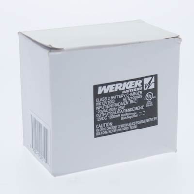 Werker Smart 12V 1 Amp Automatic AGM SLA Battery Charger with Alligator Clips