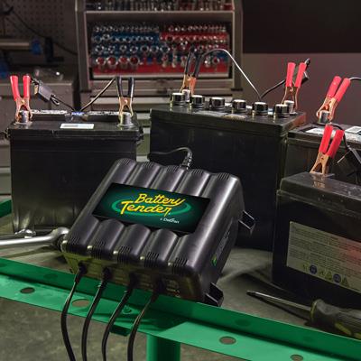 Battery Tender 4-Bank 1.25A 12V Smart Charger for Multi-Vehicle Battery Management