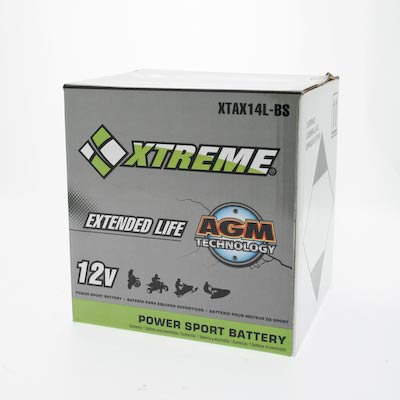 Ultimate Xtreme 14L-BS 12V 200CCA AGM Powersport Battery for Adventure