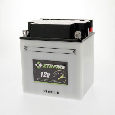 Xtreme 30CL-B 12V 330CCA Flooded Powersport Battery for ATV, Motorcycle