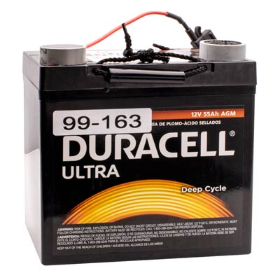 Duracell Ultra 12V 55AH AGM SLA Medical Battery for SV21 StyleView