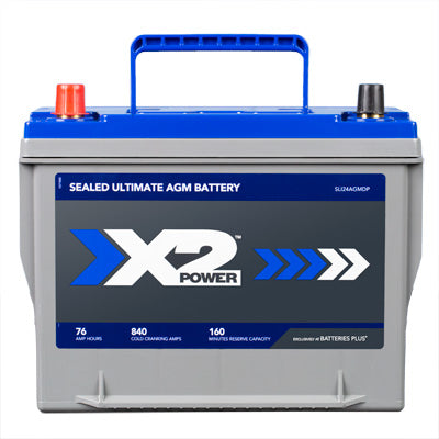 X2Power Premium AGM Car Truck Battery, 840 CCA, Group 24, High-Performance