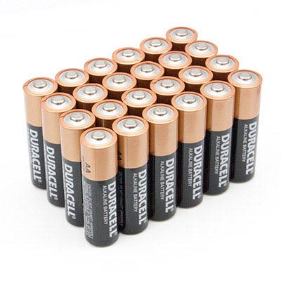 Duracell Coppertop 1.5V AA Alkaline Battery 24-Pack for Essential Household Devices