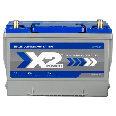 X2Power Group 27F 930CCA Premium AGM Car Truck Battery for Extreme Conditions