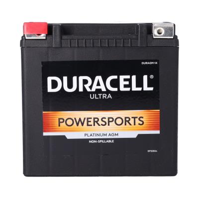 Duracell Ultra 14-BS 12V 220CCA AGM Powersport Battery for Motorcycle ATV