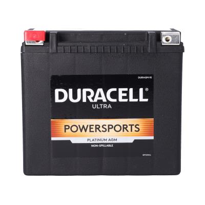 Duracell Ultra 16-B 12V 325CCA AGM Powersport Battery for Motorcycles ATVs