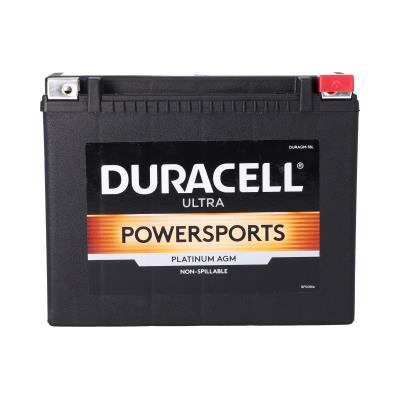 Duracell Ultra 18L-BS 12V 330CCA AGM Powersport Battery for Motorcycles ATVs Watercraft