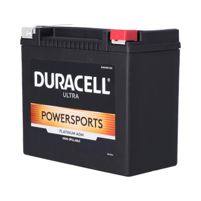 Duracell Ultra 20HL-BS 12V 310CCA AGM Powersport Battery for Motorcycles ATVs